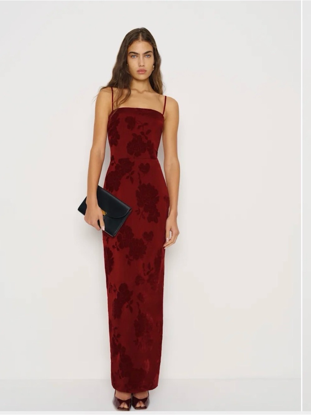 Reformation Frankie Dress in Scarlet, Size 2